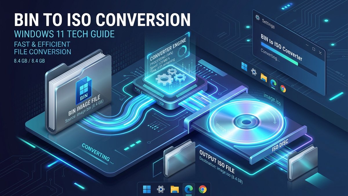 How to Convert Large BIN Files (>4GB) to ISO on Windows 11/10