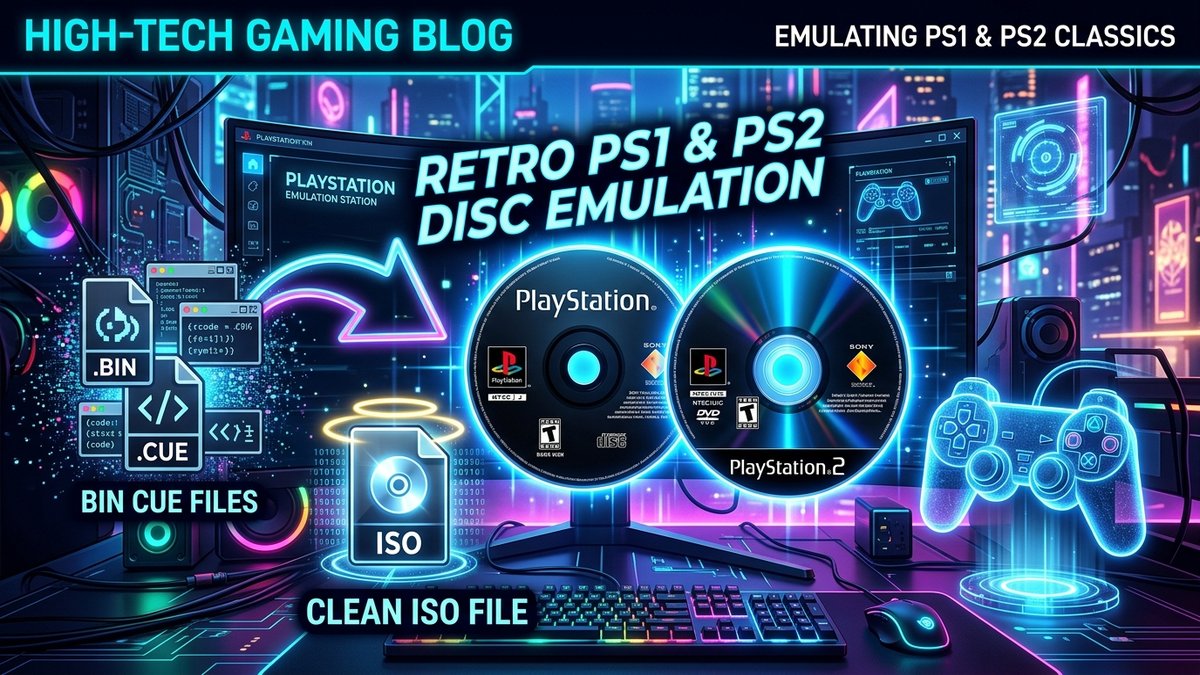 How to Convert PS1 & PS2 BIN/CUE Games to ISO for PC Emulators